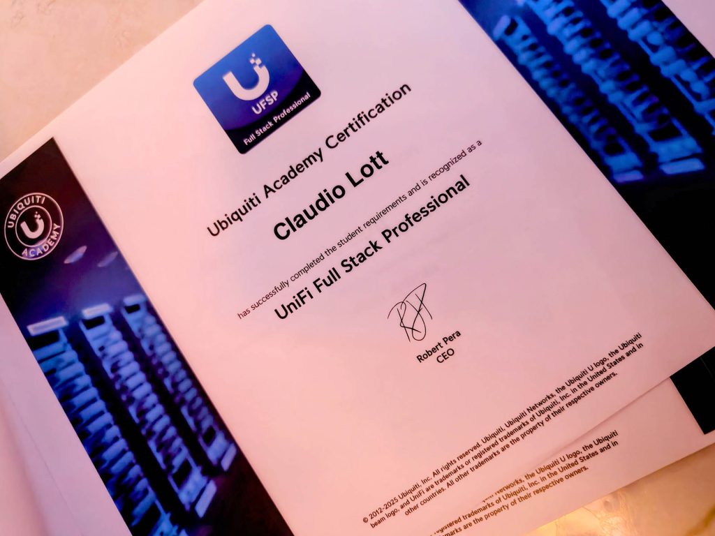 installatore certificato ubiquiti